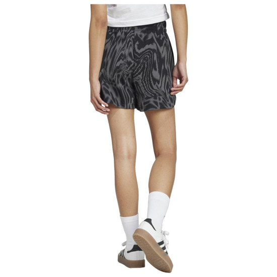 Adidas Γυναικείο σορτς Essentials 3-Stripes Fench Terry Animal Print Shorts